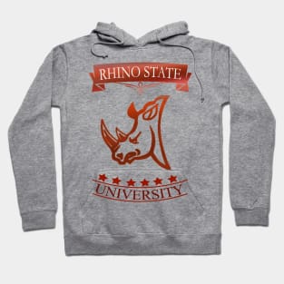 Rhino State University Campus and College Hoodie